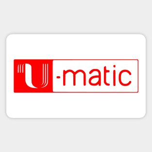 U-matic 3/4 inch video tape red logo Umatic Magnet